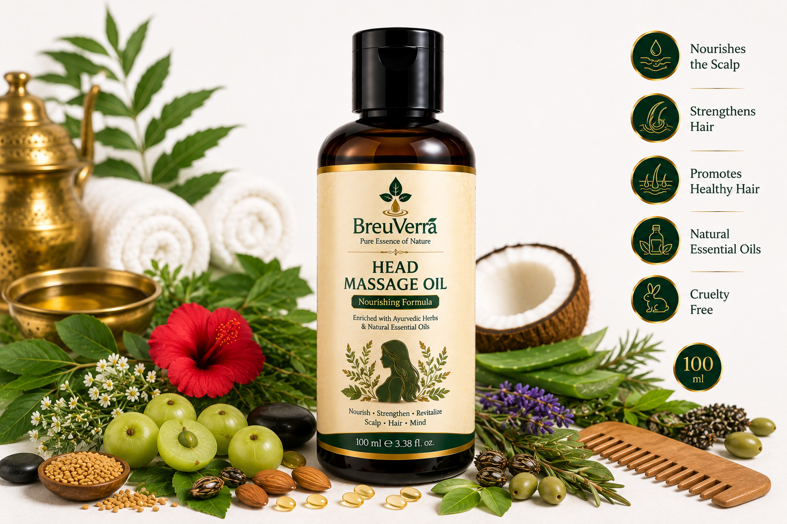 BreuVerra Head Massage Oil - Image 2
