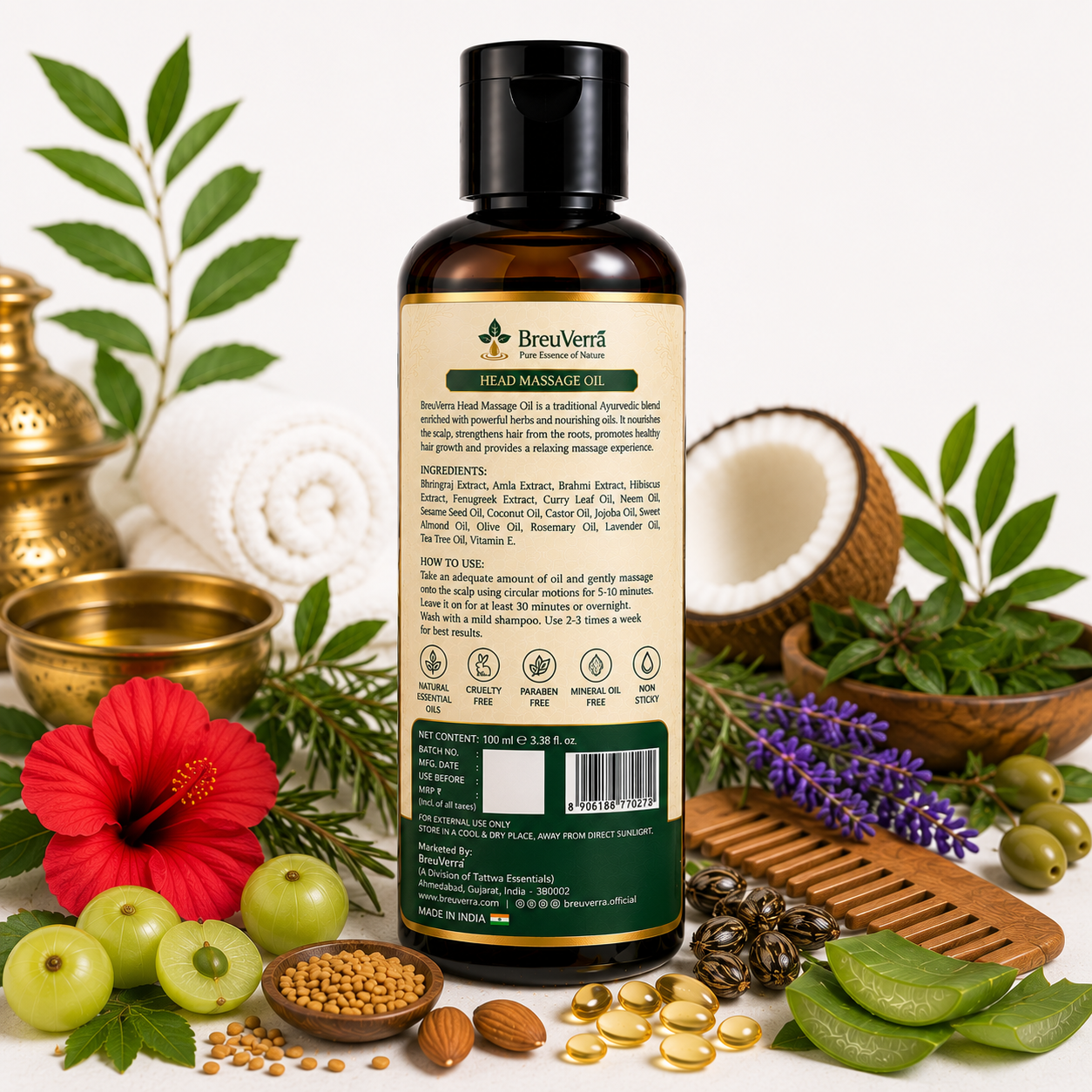 BreuVerra Head Massage Oil - Image 3